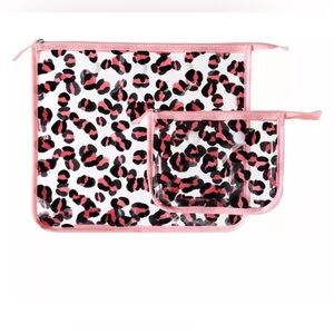 Crane Mini Haul It All - Pink Leopard + Accessory - Pouch Set, Leopard